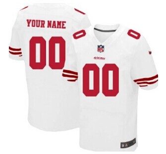 Nike San Francisco 49ers Customized White Elite Jersey