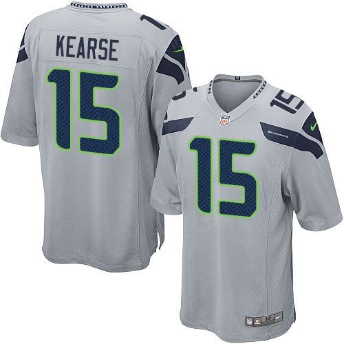 Nike Seahawks #15 Jermaine Kearse Grey Alternate Youth Stitched