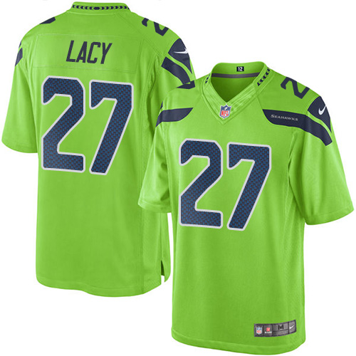 Nike Seahawks #27 Eddie Lacy Green Men's Stitched NFL Limited Rush Jersey