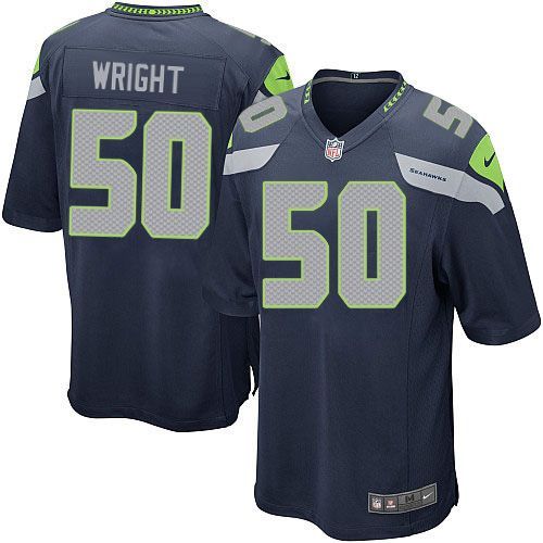 Nike Seahawks #50 K.J. Wright Steel Blue Team Color Youth Stitched NFL Jersey