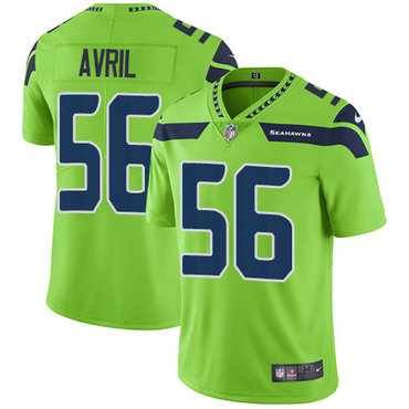Nike Seahawks #56 Cliff Avril Green Men's Stitched NFL Limited Rush Jersey