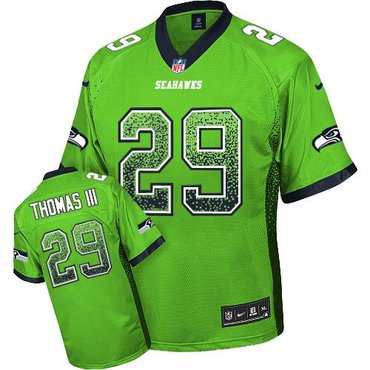 Nike Seattle Seahawks #29 Earl Thomas III Green NFL Elite Drift Fashion Jersey