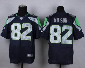 Nike Seattle Seahawks #82 Luke Willson Steel Blue Team Color NFL Elite Jersey