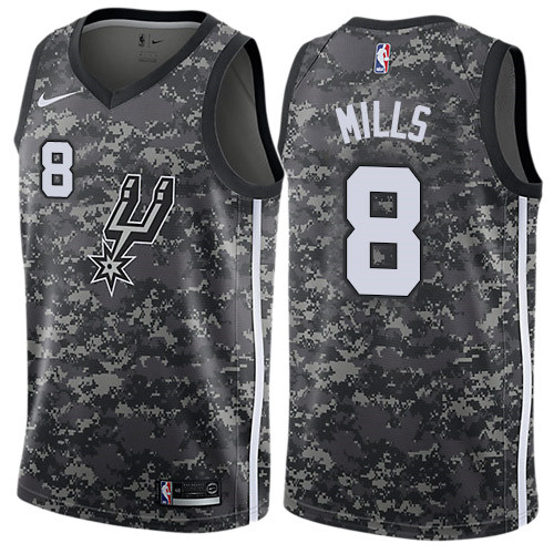 Nike Spurs #8 Patty Mills Black NBA Swingman City Edition 2018 19 Jersey
