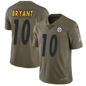 Nike Steelers #10 Martavis Bryant Olive Youth Stitched NFL Limited 2017 Salute to Service Jersey