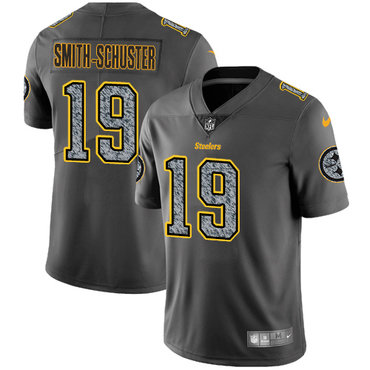 Nike Steelers #19 JuJu Smith-Schuster Gray Static Youth NFL Vapor Untouchable Game Jersey