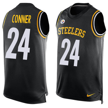 Nike Steelers #24 James Conner Black Team Color Men's Stitched NFL Limited Tank Top Jersey