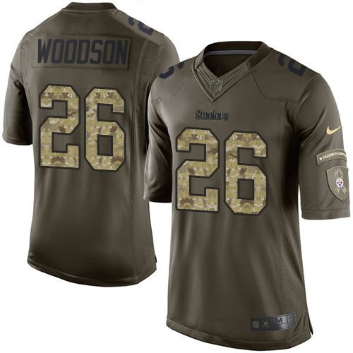 Nike Steelers #26 Rod Woodson Green Men's Stitched NFL Limited