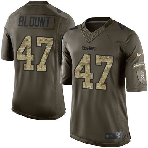 Nike Steelers #47 Mel Blount Green Men's Stitched NFL Limited