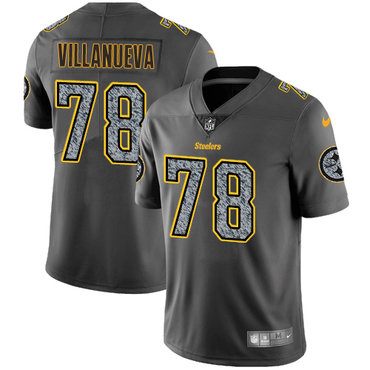Nike Steelers #78 Alejandro Villanueva Gray Static Youth NFL Vapor Untouchable Game Jersey