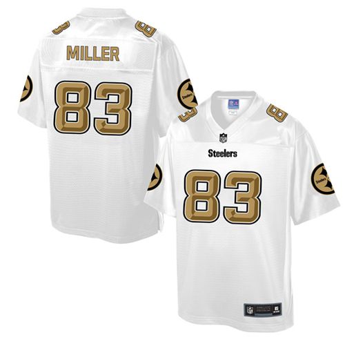 Nike Steelers #83 Heath Miller White Men's NFL Pro Line Fashion Game Jersey