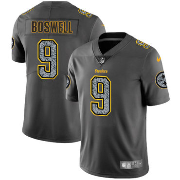 Nike Steelers #9 Chris Boswell Gray Static Youth NFL Vapor Untouchable Game Jersey