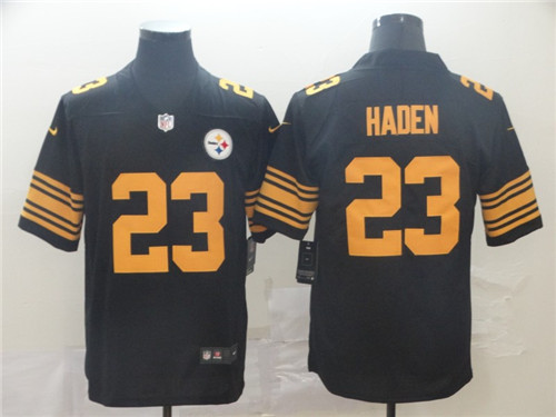 Nike Steelers 23 Joe Haden Black Color Rush Limited Jersey