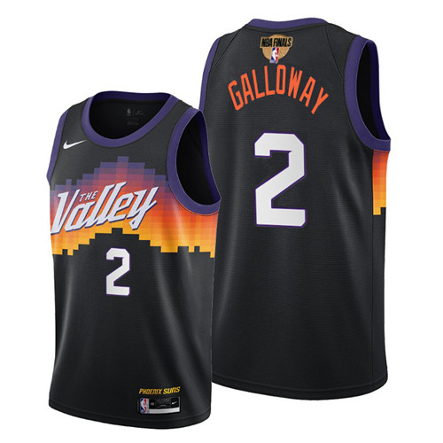 Nike Suns #2 Langston Galloway Men's 2021 NBA Finals Bound City Edition Jersey Black