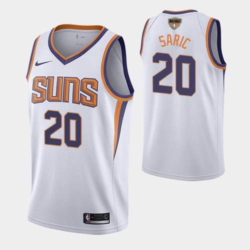 Nike Suns #20 Dario Saric Men's 2021 NBA Finals Bound Swingman Association Edition Jersey White