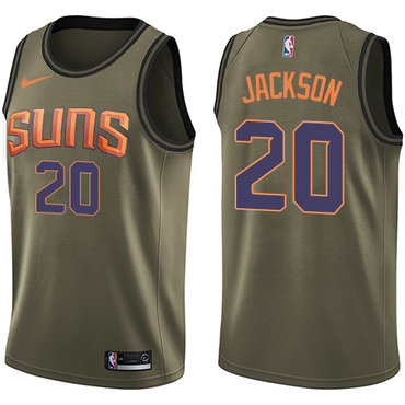 Nike Suns #20 Josh Jackson Green Salute to Service NBA Swingman Jersey