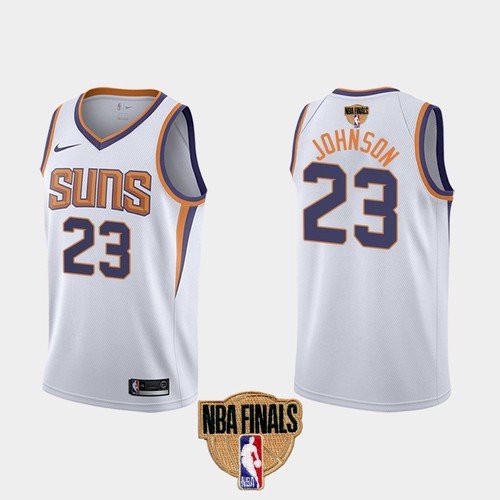 Nike Suns #23 Cameron Johnson Men's 2021 NBA Finals Bound Swingman Association Edition Jersey White