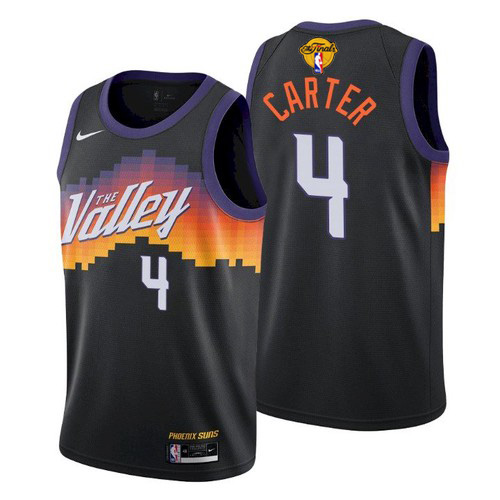 Nike Suns #4 Jevon Carter Men's 2021 NBA Finals Bound City Edition Jersey Black
