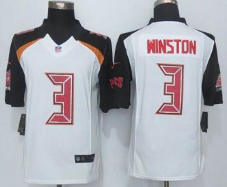 Nike Tampa Bay Buccaneers #3 Jameis Winston White Men's Stitched NFL New Limited Jersey