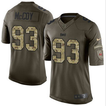 Nike Tampa Bay Buccaneers #93 Gerald McCoy Green Men's Stitched NFL Limited Salute to Service Jersey