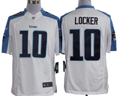 Nike Tennessee Titans #10 Jake Locker White Limited Jersey 