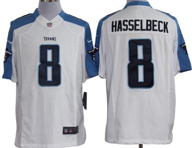 Nike Tennessee Titans #8 Matt Hasselbeck White Limited Jersey 