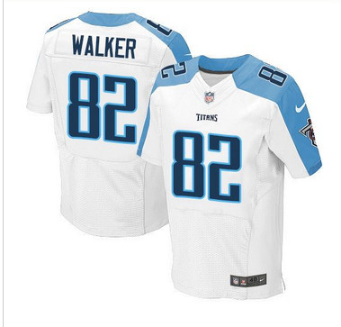 Nike Tennessee Titans #82 Delanie Walker White Men's Stitched NFL Elite Jersey