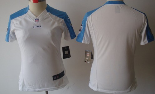 Nike Tennessee Titans Blank White Limited Womens Jersey 