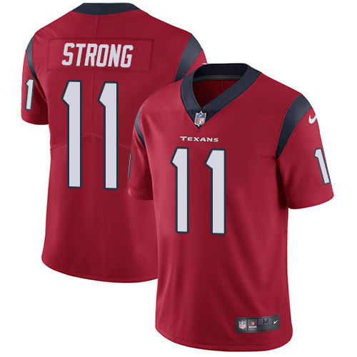 Nike Texans #11 Jaelen Strong Red Alternate Men's Stitched NFL Vapor Untouchable Limited Jersey