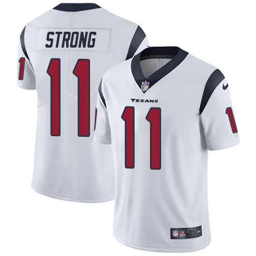Nike Texans #11 Jaelen Strong White Men's Stitched NFL Vapor Untouchable Limited Jersey