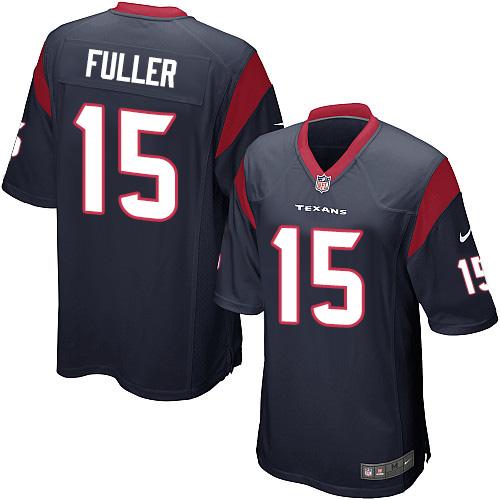 Nike Texans #15 Will Fuller V Navy Blue Team Color Youth Stitched NFL Elite Jersey