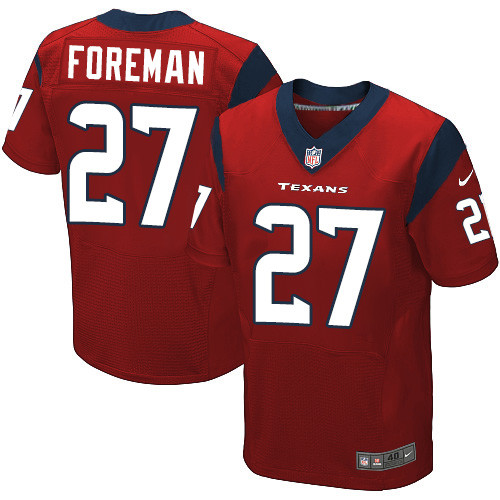 Nike Texans #27 D'Onta Foreman Red Alternate Men's Stitched NFL Elite Jersey