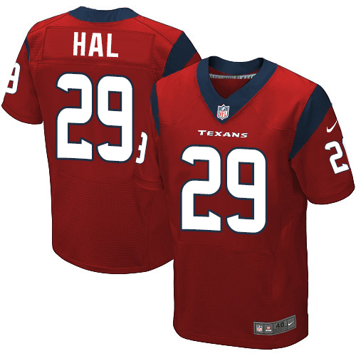Nike Texans #29 Andre Hal Red Alternate Men's Stitched NFL Elite Jersey