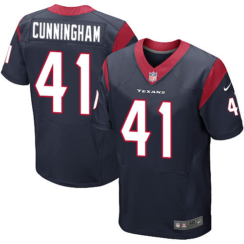 Nike Texans #41 Zach Cunningham Navy Blue Team Color Men's Stitched NFL Elite Jersey