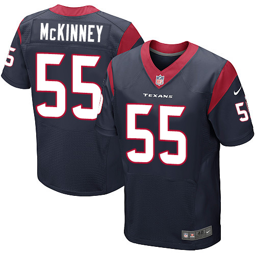 Nike Texans #55 Benardrick McKinney Navy Blue Team Color Men's Stitched NFL Elite Jersey