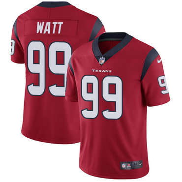 Nike Texans #99 J.J. Watt Red Alternate Men's Stitched NFL Vapor Untouchable Limited Jersey
