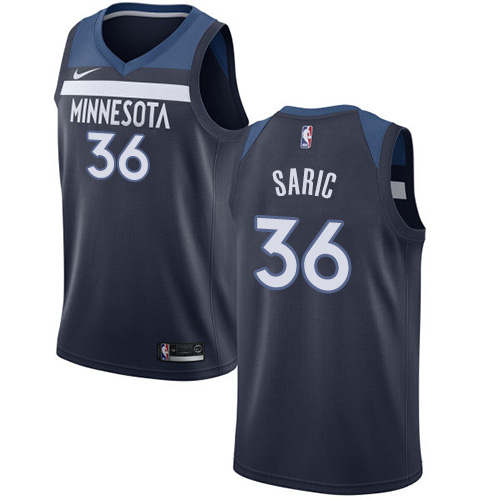 Nike Timberwolves #36 Dario Saric Navy Blue NBA Swingman Icon Edition Jersey