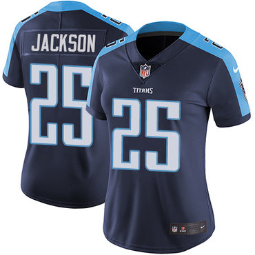 Nike Titans #25 Adoree' Jackson Navy Blue Alternate Women's Stitched NFL Vapor Untouchable Limited Jersey