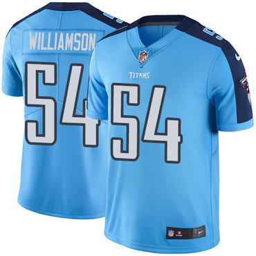 Nike Titans #54 Avery Williamson Light Blue Team Color Youth Stitched NFL Vapor Untouchable Limited Jersey