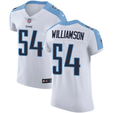 Nike Titans #54 Avery Williamson White Men's Stitched NFL Vapor Untouchable Elite Jersey