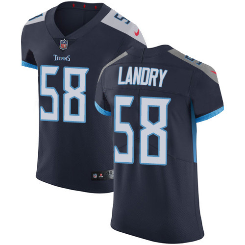 Nike Titans #58 Harold Landry Navy Blue Team Color Men's Stitched NFL Vapor Untouchable Elite Jersey
