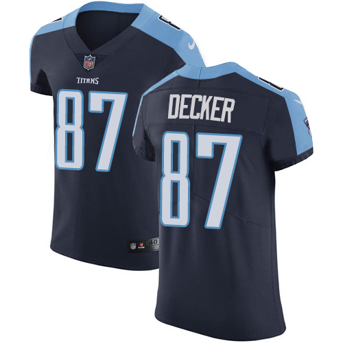 Nike Titans #87 Eric Decker Navy Blue Alternate Men's Stitched NFL Vapor Untouchable Elite Jersey