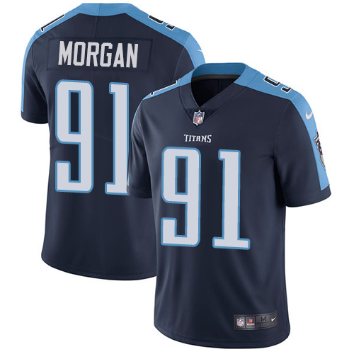 Nike Titans #91 Derrick Morgan Navy Blue Alternate Youth Stitched NFL Vapor Untouchable Limited Jersey