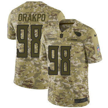 Nike Titans #98 Brian Orakpo Camo Youth Stitched NFL Limited 2018 Salute to Service Jersey
