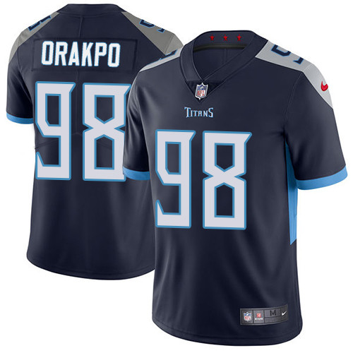 Nike Titans #98 Brian Orakpo Navy Blue Team Color Men's Stitched NFL Vapor Untouchable Limited Jersey