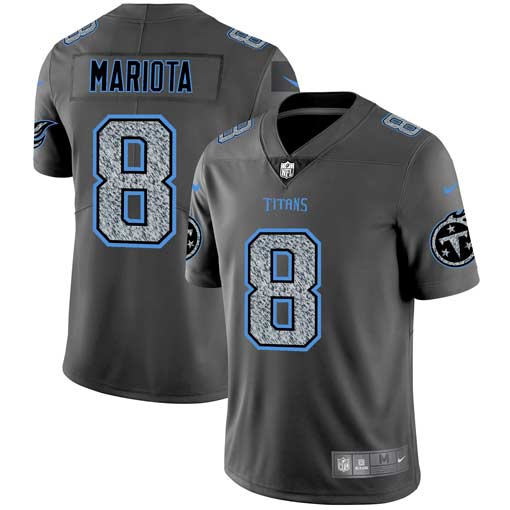 Nike Titans 8 Marcus Mariota Gray Camo Vapor Untouchable Limited Jersey
