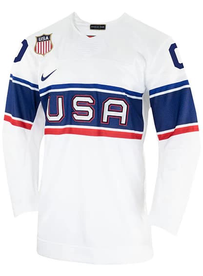 Nike USA Hockey Home 2022 Olympic Personalized Jersey