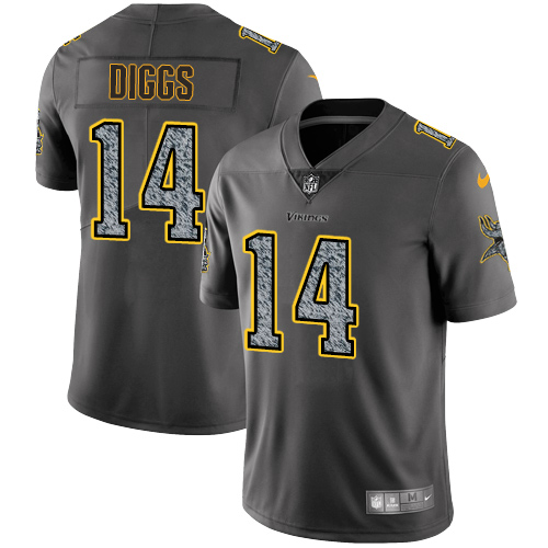 Nike Vikings #14 Stefon Diggs Gray Static Youth NFL Vapor Untouchable Game Jersey
