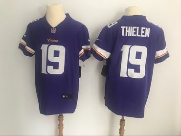 Nike Vikings #19 Adam Thielen Purple Team Color Men's Stitched NFL Vapor Untouchable Elite Jersey