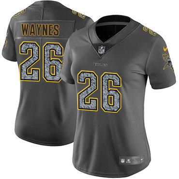 Nike Vikings #26 Trae Waynes Gray Static Women's NFL Vapor Untouchable Game Jersey